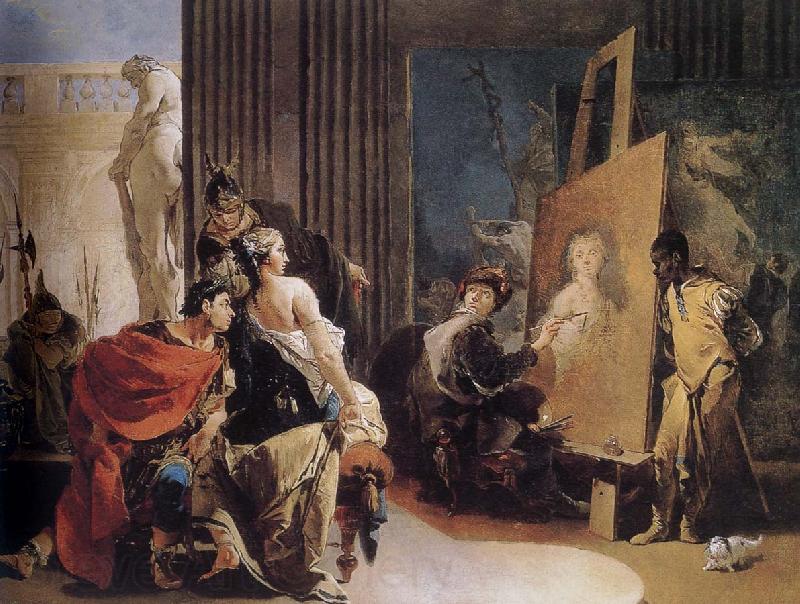 Giovanni Battista Tiepolo Alexander in the studio Germany oil painting art